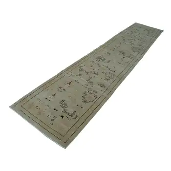 78x413 Cm Beige Handmade Oushak Runner Rug-3x14 Ft
78x413 Cm Beige Handmade Oushak Runner Rug-3x14 Ft
