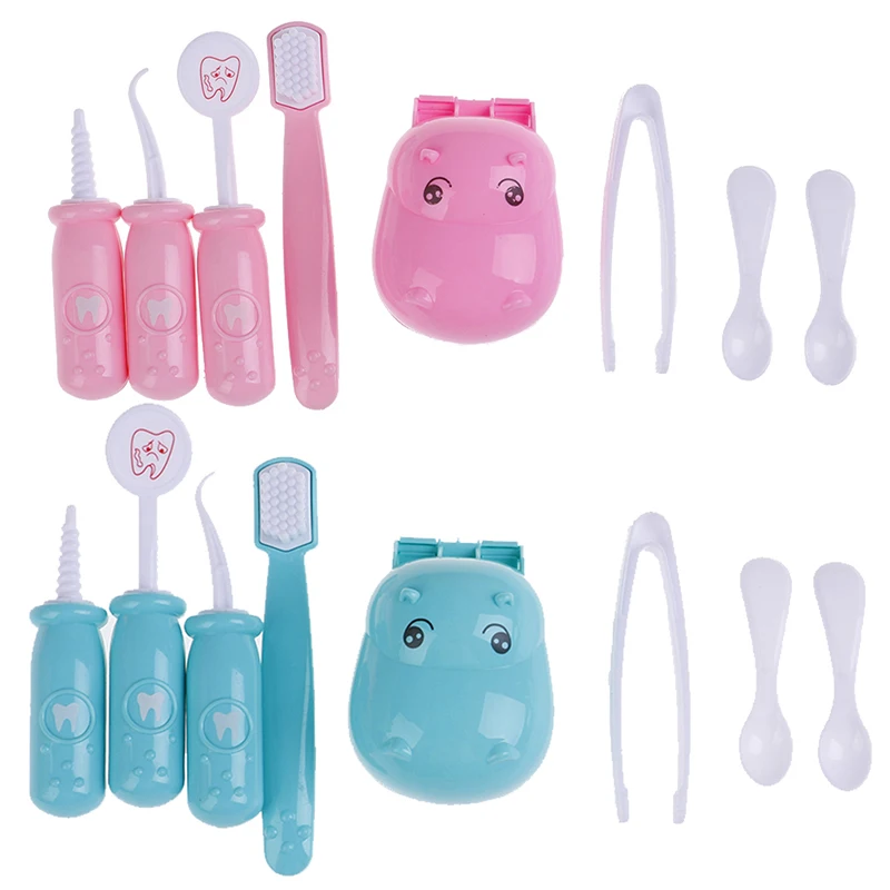 Фото 9PCS/Set Pretend Play Dentist Check Teeth Model Medical Kit Role Learing Toy | Игрушки и хобби