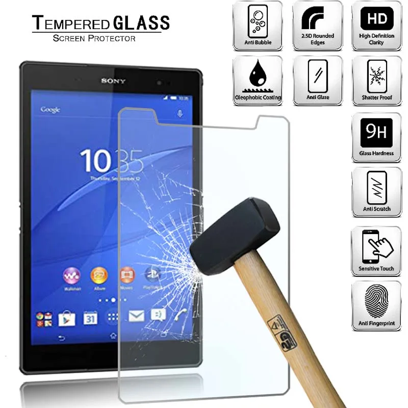 Tablet Tempered Glass Screen Protector Cover for Sony Xperia Z3 8.0" Full Screen Coverage Tablet Computer Tempered Film
Tablet Tempered Glass Screen Protector Cover for Sony Xperia Z3 8.0" Full Screen Coverage Tablet Computer Tempered Film