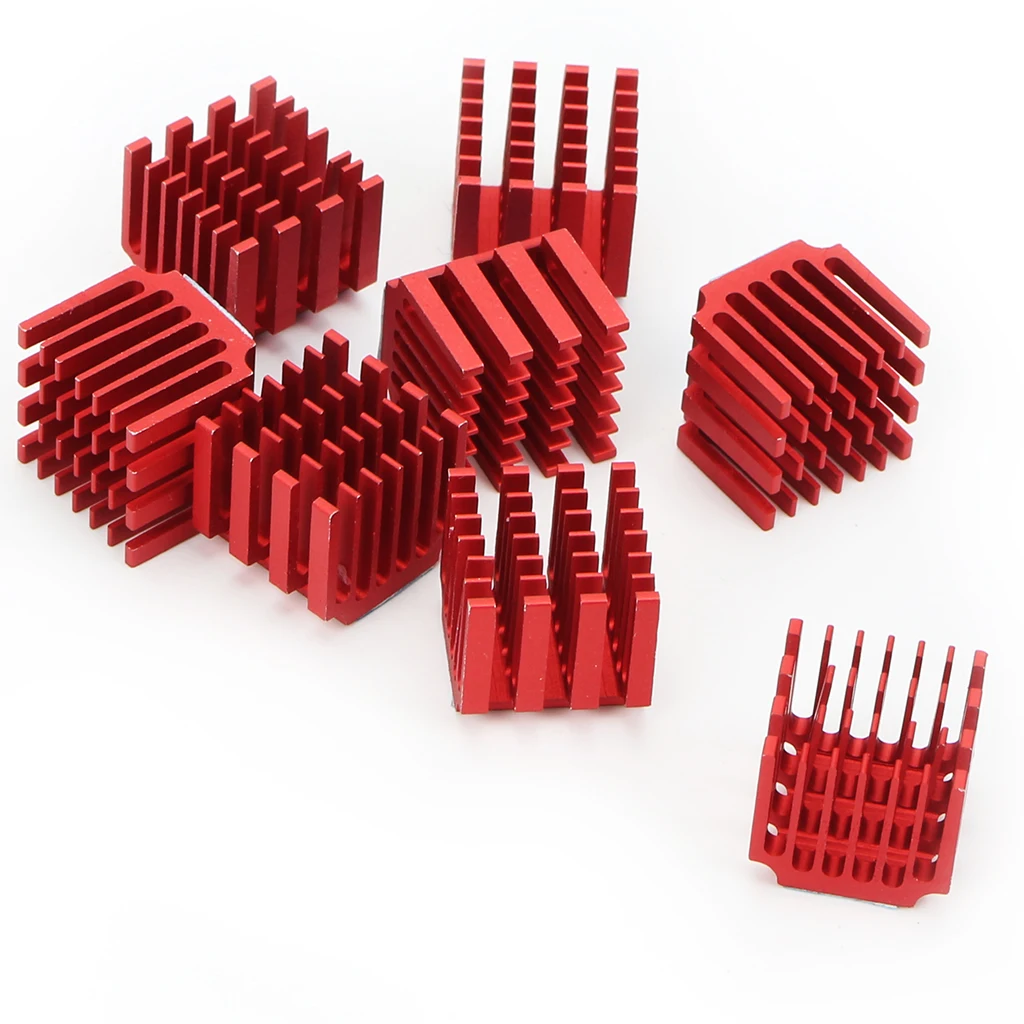 10pcs/lot Motor Driver Heat sinks Cooling Block Heatsink for DRV8825 Red 10pcs/lot Motor Driver Heat sinks Cooling Block Heatsink for DRV8825 Red