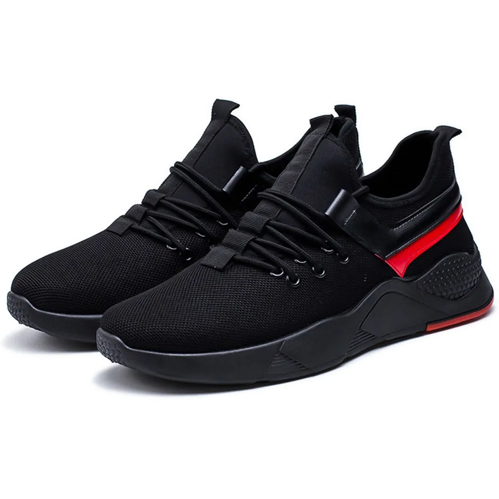 KANCOLLE Men Mesh Fly Woven Breathable Shoes Fashion Comfortable Walking Sneakers Non-Slip Athletic Students Running Shoes 11#4