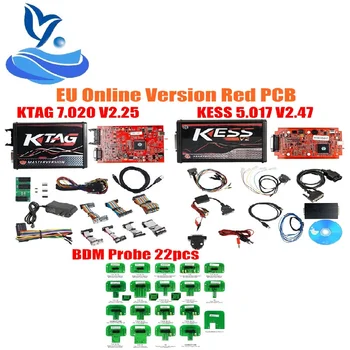 Red Ktag K TAG V7.020 KESS V2 V5.017 SW V2.25 V2.47 KESS 5.017+Full Set 22pcs BDM ECU RAMP For KESS KTAG Probe Adapters
Red Ktag K TAG V7.020 KESS V2 V5.017 SW V2.25 V2.47 KESS 5.017+Full Set 22pcs BDM ECU RAMP For KESS KTAG Probe Adapters