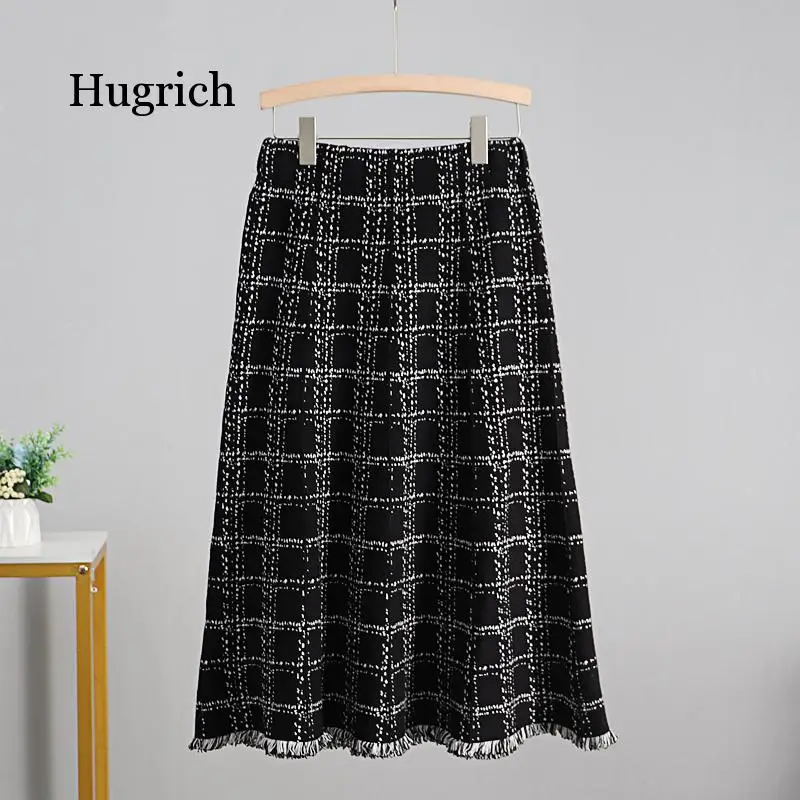 Luxury Jacquard Knitted Women Midi Autumn Winter Thick Warm a Line Skirt High Waist Plaid Patern Sweater Skirts
Luxury Jacquard Knitted Women Midi Autumn Winter Thick Warm a Line Skirt High Waist Plaid Patern Sweater Skirts
