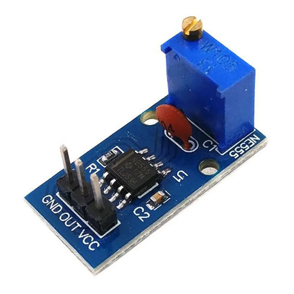 NE555 Pulse Generator Square Wave Rectangular Wave Small Signal Generator Module Adjustable Frequency
NE555 Pulse Generator Square Wave Rectangular Wave Small Signal Generator Module Adjustable Frequency
