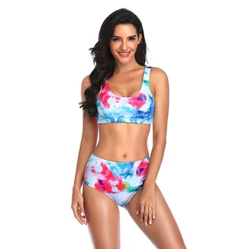 Factory direct summer new products tie-dye printed high waist bikini split European and American swimwear ladies plus size swimw
Factory direct summer new products tie-dye printed high waist bikini split European and American swimwear ladies plus size swimw