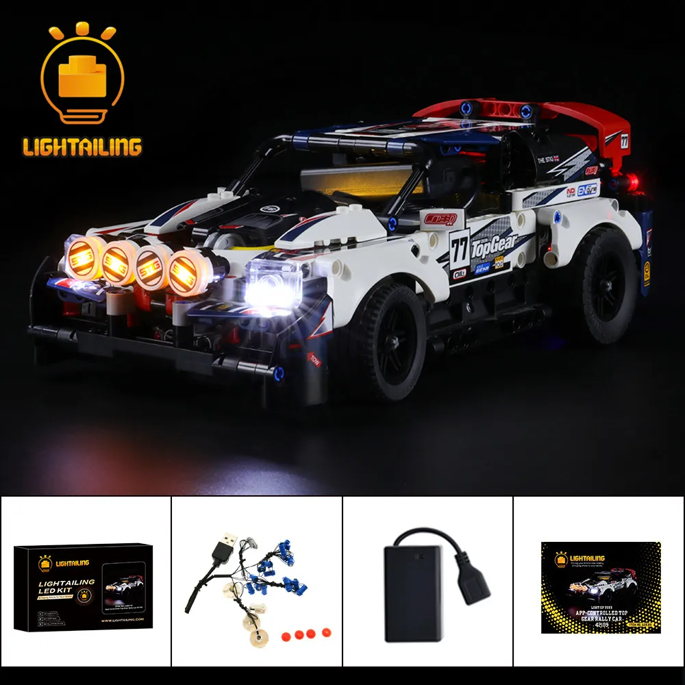 LIGHTAILING LED Light Kit For 42109 Technic Series App-Controlled Top Gear Rally Car Toys Building Blocks Lighting Set
LIGHTAILING LED Light Kit For 42109 Technic Series App-Controlled Top Gear Rally Car Toys Building Blocks Lighting Set