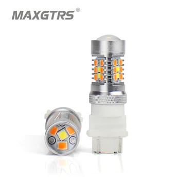2x T25 3157 3156 P27/7W Dual Color Type White Amber Yellow Switchback LED 3030 28smd LED DRL Turn Signal Parking Light Bulbs 
2x T25 3157 3156 P27/7W Dual Color Type White Amber Yellow Switchback LED 3030 28smd LED DRL Turn Signal Parking Light Bulbs