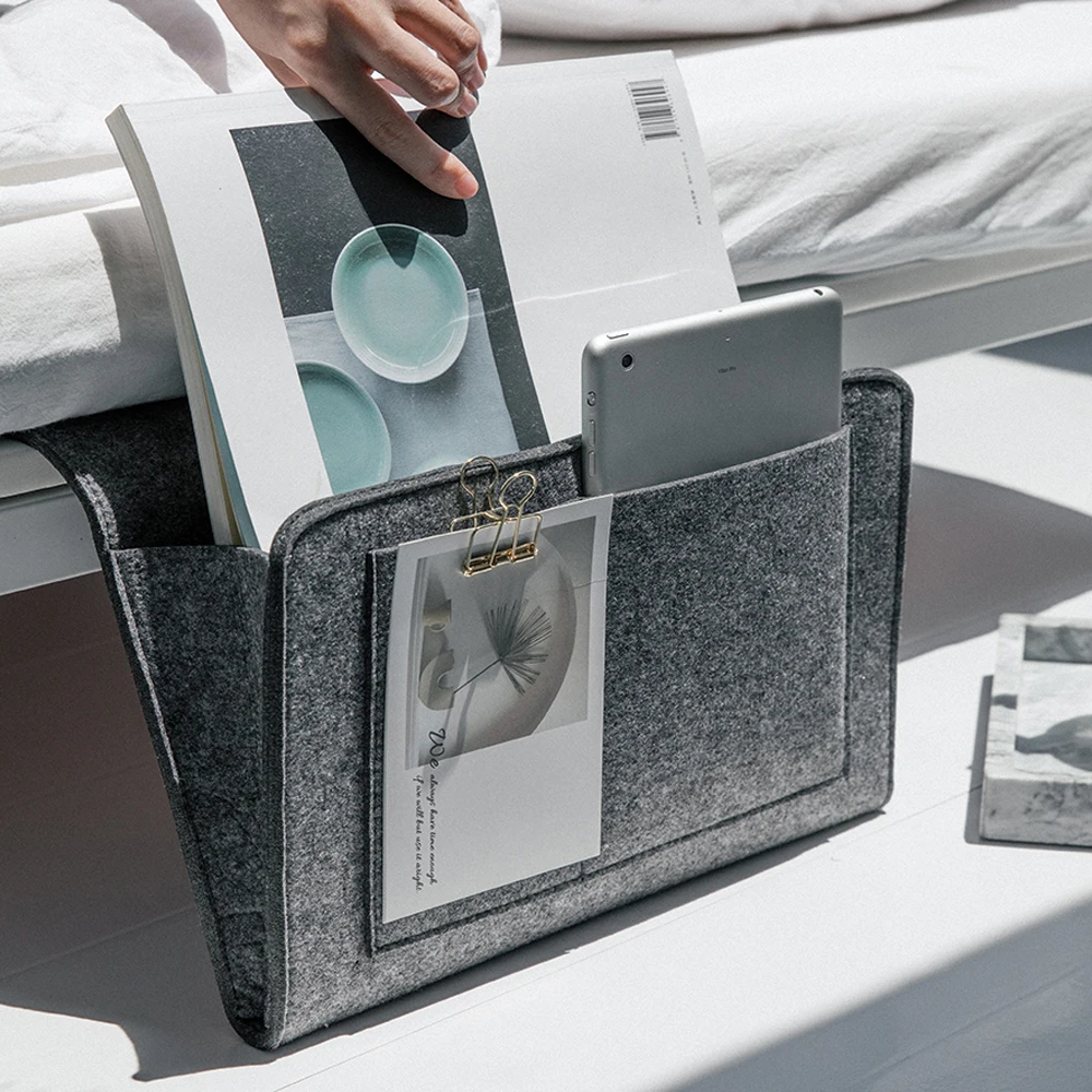 Storage Pockets Bags Felt Bedside Hanging Storage Organizer Holder with 2 Inner Pockets for Bed Table Sofa Storage Bags
Storage Pockets Bags Felt Bedside Hanging Storage Organizer Holder with 2 Inner Pockets for Bed Table Sofa Storage Bags