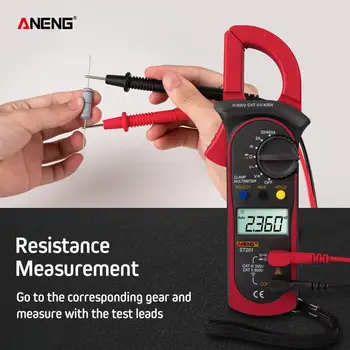 New ANENG ST201 1999 Counts Digital Clamp Meter Multimeter DC/AC Voltage Ammeter Resistance capacitance Diode Tester Data Hold
New ANENG ST201 1999 Counts Digital Clamp Meter Multimeter DC/AC Voltage Ammeter Resistance capacitance Diode Tester Data Hold