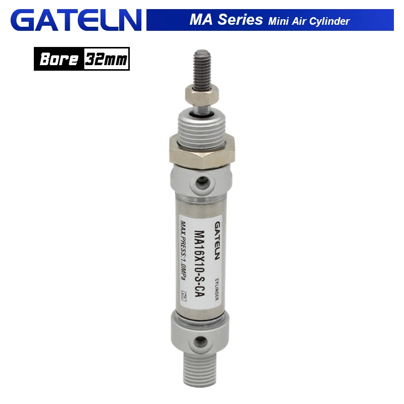 

Built-in magnet MA Series Mini Air Cylinder 32MM Bore 25-500mm stroke Double Action Mini Round Cylinders MA32X100S-CA-U-CM