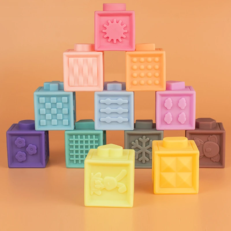 12pcs/set Baby Grasp Toy Building Blocks 3D Touch Hand Soft Balls Baby Massage Rubber Teethers Squeeze Toy Bath Ball Toys
12pcs/set Baby Grasp Toy Building Blocks 3D Touch Hand Soft Balls Baby Massage Rubber Teethers Squeeze Toy Bath Ball Toys