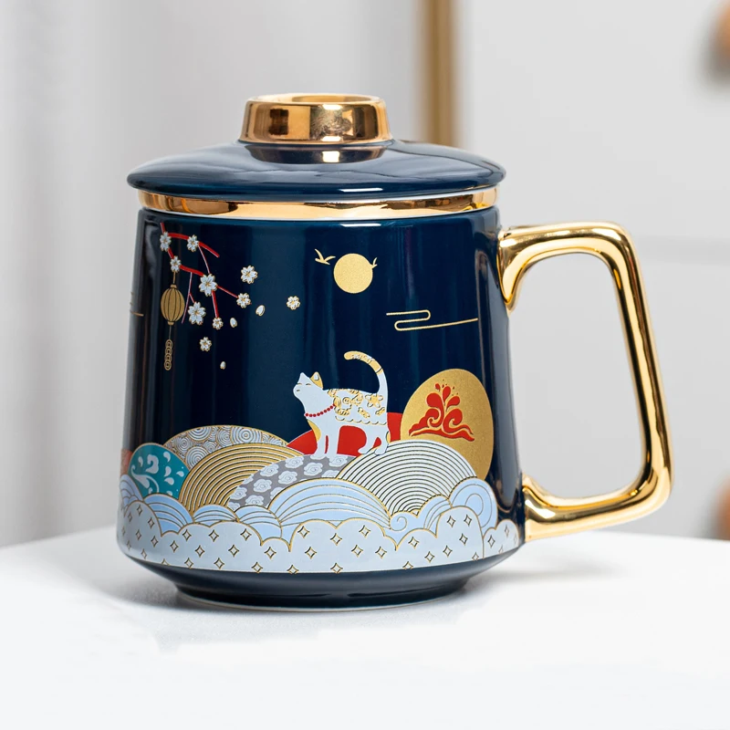 Beautiful Cute Cartoon Cat Ceramic Mug Exquisite Craft Afternoon Black Tea Cup With Filter
Beautiful Cute Cartoon Cat Ceramic Mug Exquisite Craft Afternoon Black Tea Cup With Filter