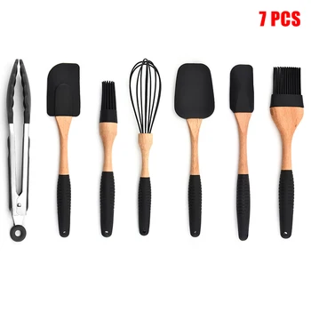Silicone Non-stick Cooking Baking Utensils Tools Set Heat Resistant Spoon Spatula Egg Beaters Kitchen Accessories DTT88
Silicone Non-stick Cooking Baking Utensils Tools Set Heat Resistant Spoon Spatula Egg Beaters Kitchen Accessories DTT88