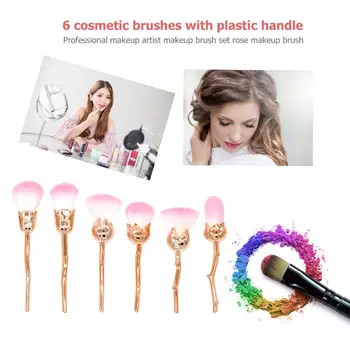 6pcs/Set Rose Flower Shape Makeup Brush Practical Operation Simple Conveninently Face Foundation Blush Powder Beauty Pens
6pcs/Set Rose Flower Shape Makeup Brush Practical Operation Simple Conveninently Face Foundation Blush Powder Beauty Pens