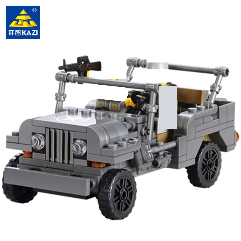 199Pcs Military US Army Willys MB Jeep Airborne Car WW2 Weapon Building Blocks Soldiers DIY Bricks Juguetes Playmobil Kids Toys
199Pcs Military US Army Willys MB Jeep Airborne Car WW2 Weapon Building Blocks Soldiers DIY Bricks Juguetes Playmobil Kids Toys