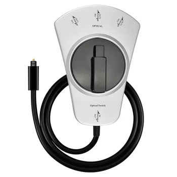 3 Way Adapter CD Player Hub Wireless Rotary Cable Selector Digital Speaker Audio Switcher For DVD Optical Accessories
3 Way Adapter CD Player Hub Wireless Rotary Cable Selector Digital Speaker Audio Switcher For DVD Optical Accessories