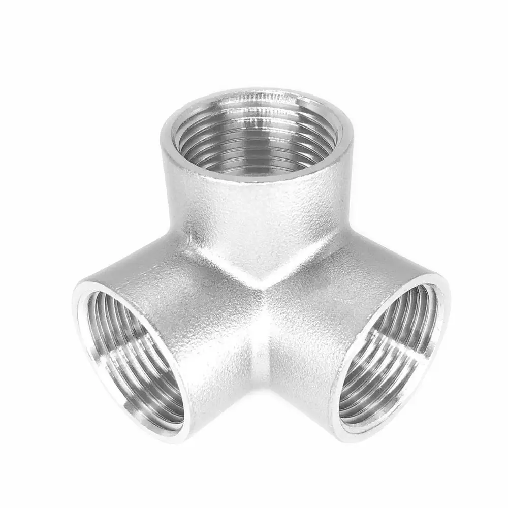 Stainless Steel 304 1/2" 3/4" 1" Female BSP Thread Pipe Fitting 3 way Equal Cross Connector | Обустройство дома