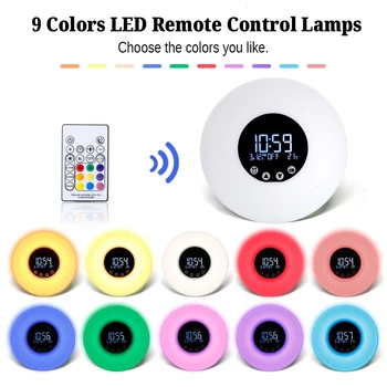 Wake Up Light Alarm Clock Display Time Temperature Simulation Digital Clock Light Sounds Snooze Function Touch Control FM Radio
Wake Up Light Alarm Clock Display Time Temperature Simulation Digital Clock Light Sounds Snooze Function Touch Control FM Radio