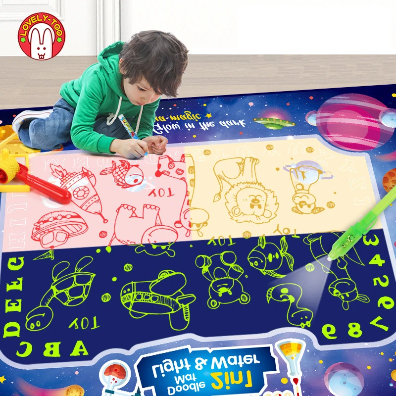 Детский водный коврик игрушка рисование светом инструменты для раскрашивания