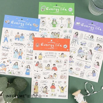 Energy Life Series Scrapbooking Planner Stickers Label Diary Decoration Stationary School Supplies Gifts For Kids
Energy Life Series Scrapbooking Planner Stickers Label Diary Decoration Stationary School Supplies Gifts For Kids