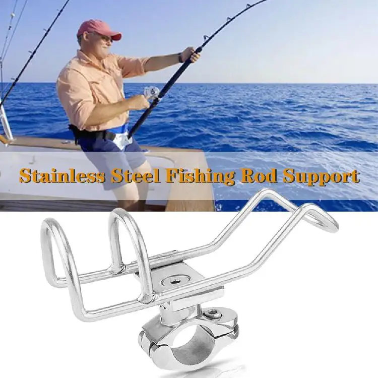 1PCS Stainless Steel 316 Fishing Rod Rack Holder Pole Bracket Support Clamp on Rail Mount Boat Accessories Fishing tools Outdoor
1PCS Stainless Steel 316 Fishing Rod Rack Holder Pole Bracket Support Clamp on Rail Mount Boat Accessories Fishing tools Outdoor