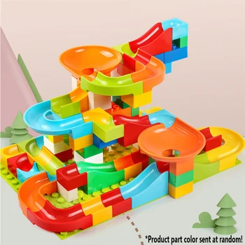 57-228 Pcs Marble Race Run Balls Track Building Blocks Funnel Slide DIY Compatible Big model building blocks toys for children
57-228 Pcs Marble Race Run Balls Track Building Blocks Funnel Slide DIY Compatible Big model building blocks toys for children