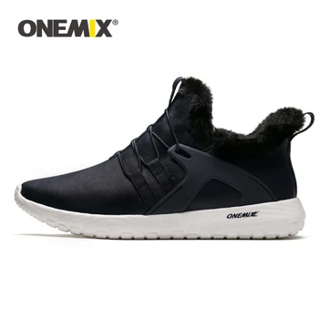 ONEMIX Winter Men Boots Warm Comfortable Waterproof Leather Running Sneakers Adult Ankle Snow Boots Outdoor Slip On Walking Shoe 
ONEMIX Winter Men Boots Warm Comfortable Waterproof Leather Running Sneakers Adult Ankle Snow Boots Outdoor Slip On Walking Shoe