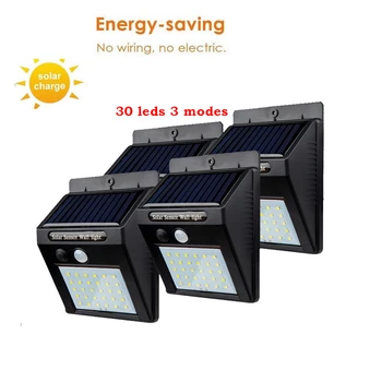 2/4PCS 30 LED Outdoor Solar Light Waterproof PIR Motion Sensor Emergency Security Light Solar Powered Wall Lamp For Yard Garden
2/4PCS 30 LED Outdoor Solar Light Waterproof PIR Motion Sensor Emergency Security Light Solar Powered Wall Lamp For Yard Garden