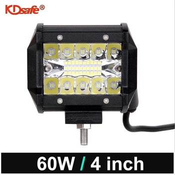 KDsafe 4" 60W Car Work Light LED Bar Square Spotlight 12V 24V Headlight Offroad LED Light Bar For Truck Offroad 4X4 Car SUV ATV
KDsafe 4" 60W Car Work Light LED Bar Square Spotlight 12V 24V Headlight Offroad LED Light Bar For Truck Offroad 4X4 Car SUV ATV