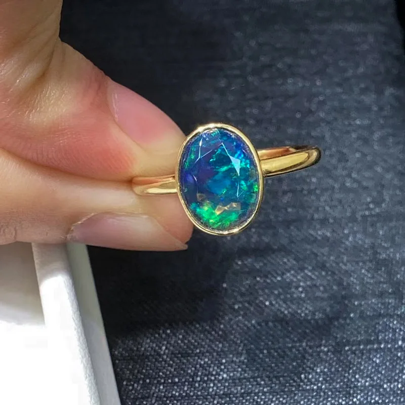 CSJ 100% Natural Opal Rings Sterling 14K Gold for Women Lady Party Wedding Engagement Birthday Gift Fine Jewelry CSJ 100% Natural Opal Rings Sterling 14K Gold for Women Lady Party Wedding Engagement Birthday Gift Fine Jewelry