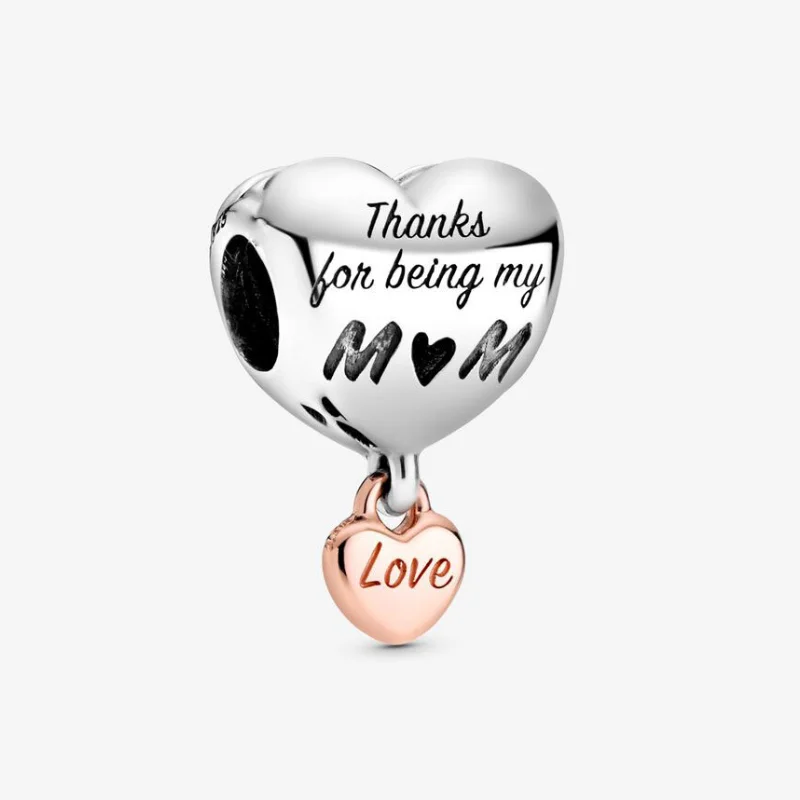 JrSr new 100% 925 Sterling Silver Beads Thanks For Being My Mom Heart Charm Fit Pandora Bracelet DIY Jewelry Gifts Free shipping
JrSr new 100% 925 Sterling Silver Beads Thanks For Being My Mom Heart Charm Fit Pandora Bracelet DIY Jewelry Gifts Free shipping