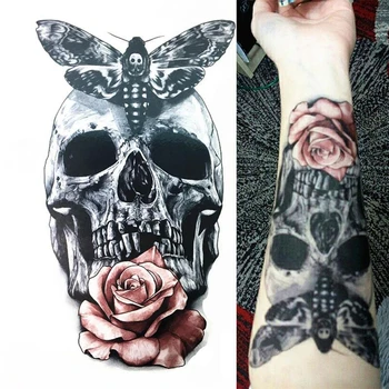 1 Pcs Men's Realistic 3D Skull Tatoos Body Art Waterproof Fake Tattoos Skull Tattoo Full Arm Temporary Tattoo Sticker For Lady
1 Pcs Men's Realistic 3D Skull Tatoos Body Art Waterproof Fake Tattoos Skull Tattoo Full Arm Temporary Tattoo Sticker For Lady
