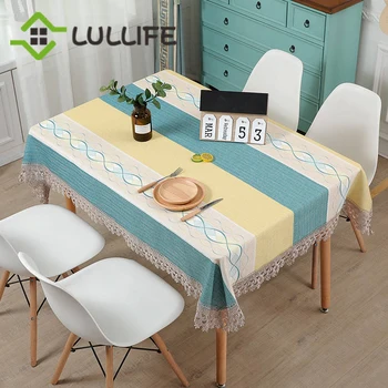 Geometric Striped Cotton Linen Lace Tablecloth Waterproof Oilproof Table Cloth Decorative Dinner Table Cover Party Wedding Home
Geometric Striped Cotton Linen Lace Tablecloth Waterproof Oilproof Table Cloth Decorative Dinner Table Cover Party Wedding Home