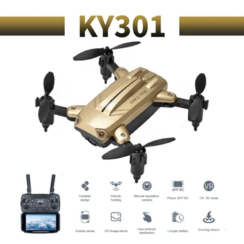 2019 newest drone KY301 2.4G WIFI FPV Camera Altitude Hold Wifi Real-Time Aerial Drone Stylish Shape Drone RC Quadcopter to gift
2019 newest drone KY301 2.4G WIFI FPV Camera Altitude Hold Wifi Real-Time Aerial Drone Stylish Shape Drone RC Quadcopter to gift
