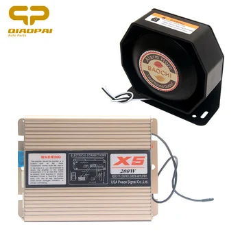 12V 200W Horn Sirena Policia 18 Sound Car Tone Alarm Speakers Amplified Wireless Signals for Special Siren Police Sound Train
12V 200W Horn Sirena Policia 18 Sound Car Tone Alarm Speakers Amplified Wireless Signals for Special Siren Police Sound Train
