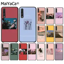 MaiYaCa grand art imprime fleurs en fleurs housse de téléphone pour Huawei P9 10 lite P20 pro lite P30 pro lite Psmart mate 20 pro lite(China)