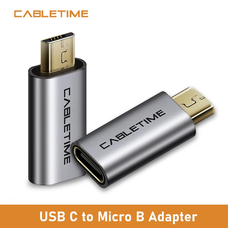 Cabletime USB Adapter Type C F to Micro B M type C Charging Converter Data Sync Adapter for Mobile Phones Laptops Tablets N211
Cabletime USB Adapter Type C F to Micro B M type C Charging Converter Data Sync Adapter for Mobile Phones Laptops Tablets N211