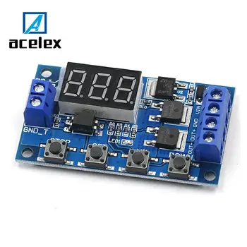 DC 12V 24V Dual MOS LED Digital Time Delay Relay Trigger Cycle Timer Delay Switch Circuit Board Timing Control Module DIY
DC 12V 24V Dual MOS LED Digital Time Delay Relay Trigger Cycle Timer Delay Switch Circuit Board Timing Control Module DIY