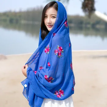 Women Floral Embroidery Long Scarf Anti Ultraviolet Shawl Spring Summer Autumn TT@88
Women Floral Embroidery Long Scarf Anti Ultraviolet Shawl Spring Summer Autumn TT@88