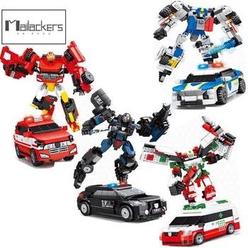 City Police Transformers Robot Toys Technic Car Ambulance Action Figures Building Blocks Creator DIY Education Toy For Children 
City Police Transformers Robot Toys Technic Car Ambulance Action Figures Building Blocks Creator DIY Education Toy For Children