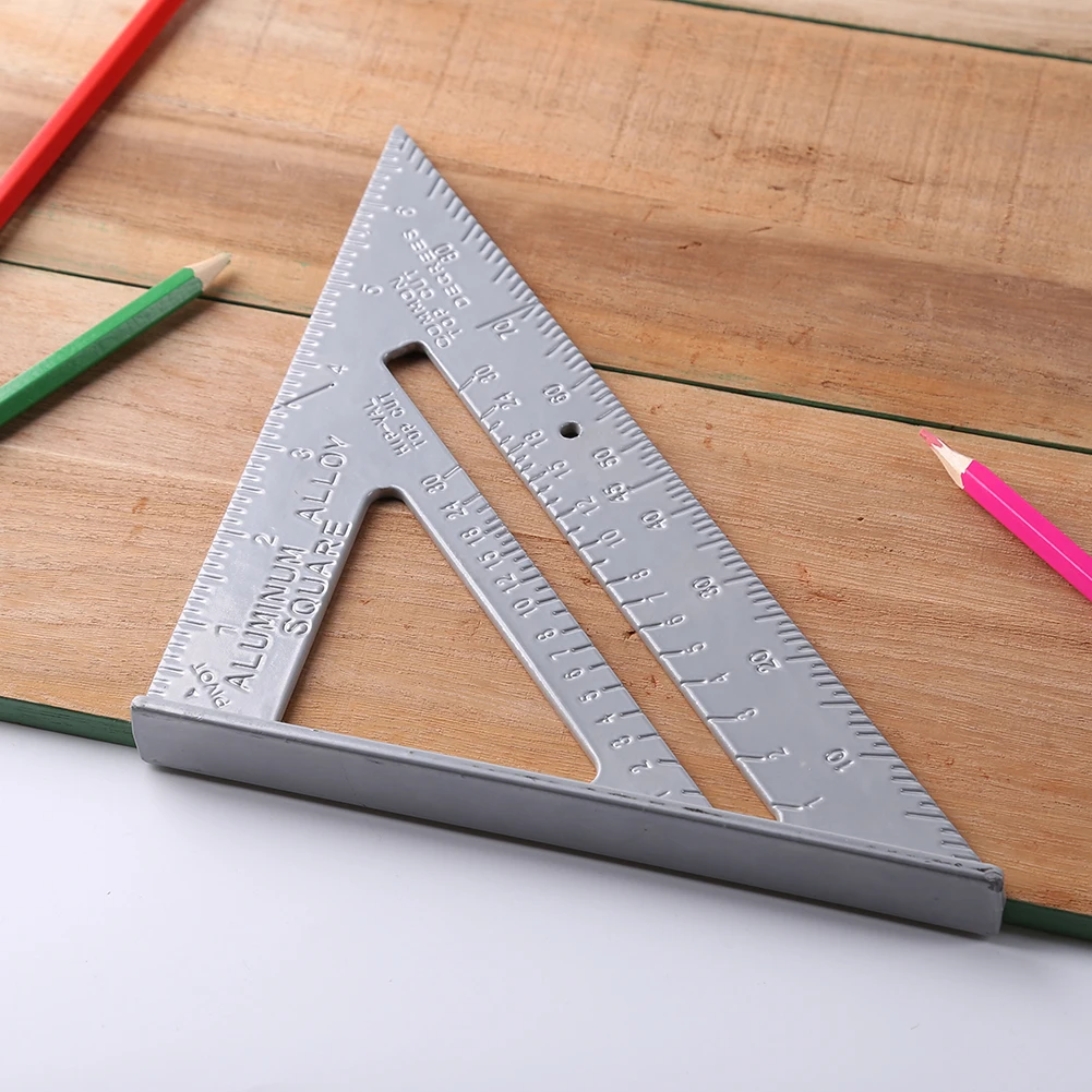 Generic 7 Inch Wood Measure Ruler Profile Marking Tool Aluminum
