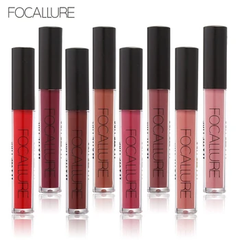 FOCALLURE Matte Lipgloss Sexy Liquid Lip Gloss Lipstick Long Lasting Waterproof Cosmetic Beauty Keep 24 Hours Makeup lipgloss
