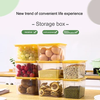 1L/1.4L Kitchen Food Storage Container Refrigerator Storage Box with Handle Fridge Organizer Plastic Transparent Sealed Cans
1L/1.4L Kitchen Food Storage Container Refrigerator Storage Box with Handle Fridge Organizer Plastic Transparent Sealed Cans