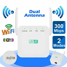 WiFi 300Mbps Amplifier Pro WiFi Router 2 External Antenna Wifi Range Network Signal Converter Adapter Receiver Box HD Expander
WiFi 300Mbps Amplifier Pro WiFi Router 2 External Antenna Wifi Range Network Signal Converter Adapter Receiver Box HD Expander