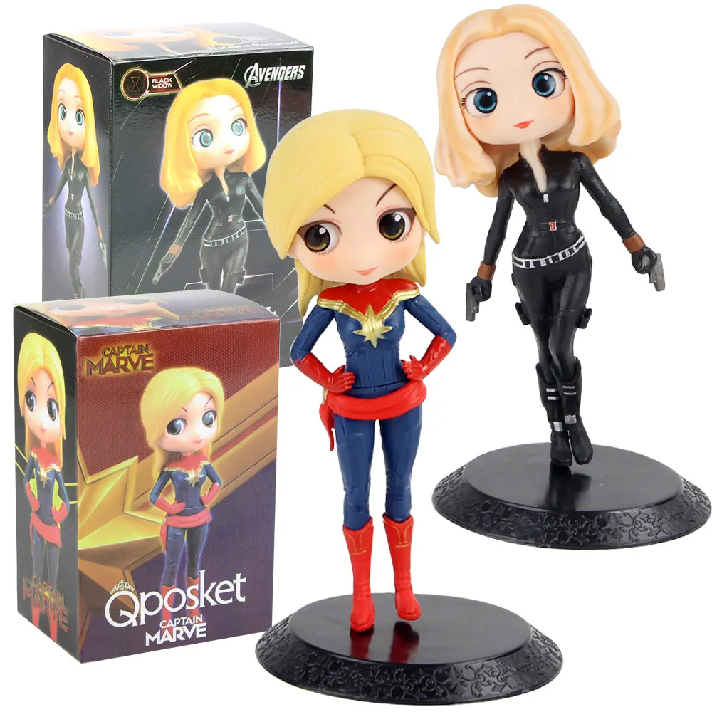 Q Posket Avengers Action Figure Black Widow Natasha Romanoff Captain Carol Danvers Masked Starforce Endgame Beauty Model Toy
Q Posket Avengers Action Figure Black Widow Natasha Romanoff Captain Carol Danvers Masked Starforce Endgame Beauty Model Toy