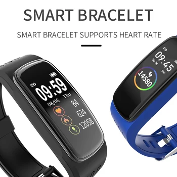 Smart Band Waterproof Fitness Tracker Pedometer Heart Rate/Blood Pressure Monitor Smart Sports Watch Compatible with Android iOS
Smart Band Waterproof Fitness Tracker Pedometer Heart Rate/Blood Pressure Monitor Smart Sports Watch Compatible with Android iOS