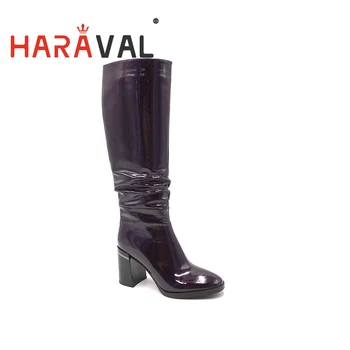 HARAVAL Autumn Winter Patent Leather Short Plush Western Boots Shoes Women Thick High Heels Sexy New Stlye large size Lady D19
HARAVAL Autumn Winter Patent Leather Short Plush Western Boots Shoes Women Thick High Heels Sexy New Stlye large size Lady D19