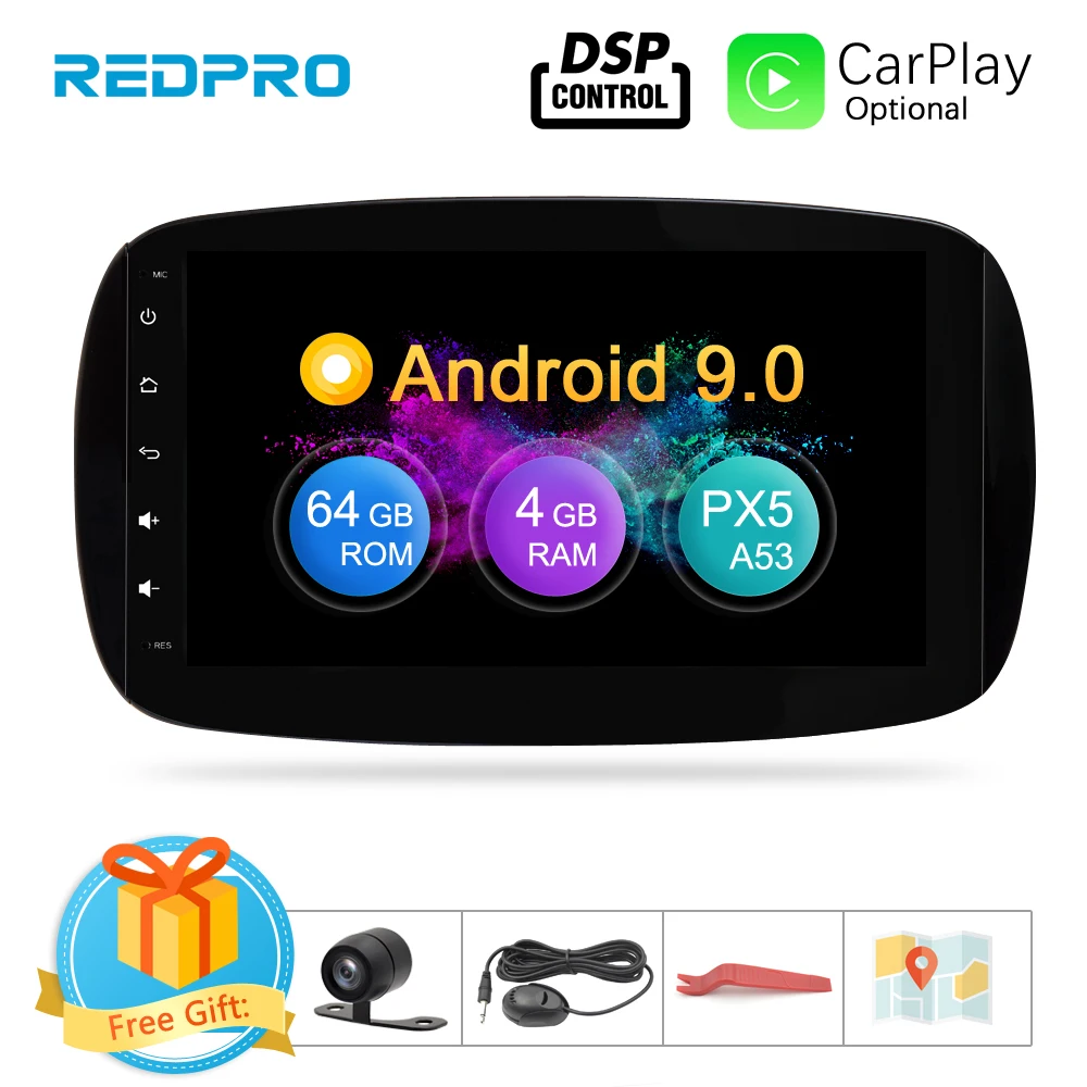 Автомагнитола на Android 9 0 мультимедийный DVD плеер для Mercedes Benz Smart Fortwo C453 A45 аудио GPS