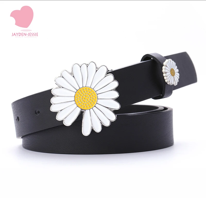 When the new trend is versatile black ladies female students thin belt cute net red small daisy flowers decorative belt buckle
When the new trend is versatile black ladies female students thin belt cute net red small daisy flowers decorative belt buckle