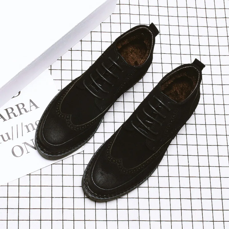 2019 Leather Shoes New Style plus Velvet Warm Lace-up Hight-top Autumn And Winter Men 16-30 Days Wool Boots Bullock Casual
2019 Leather Shoes New Style plus Velvet Warm Lace-up Hight-top Autumn And Winter Men 16-30 Days Wool Boots Bullock Casual